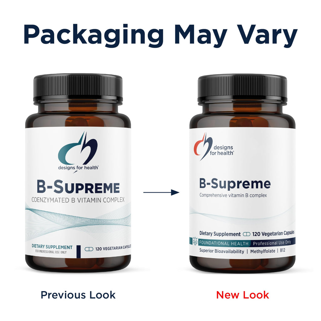Designs for Health Methylated Vitamin B Complex Capsules

