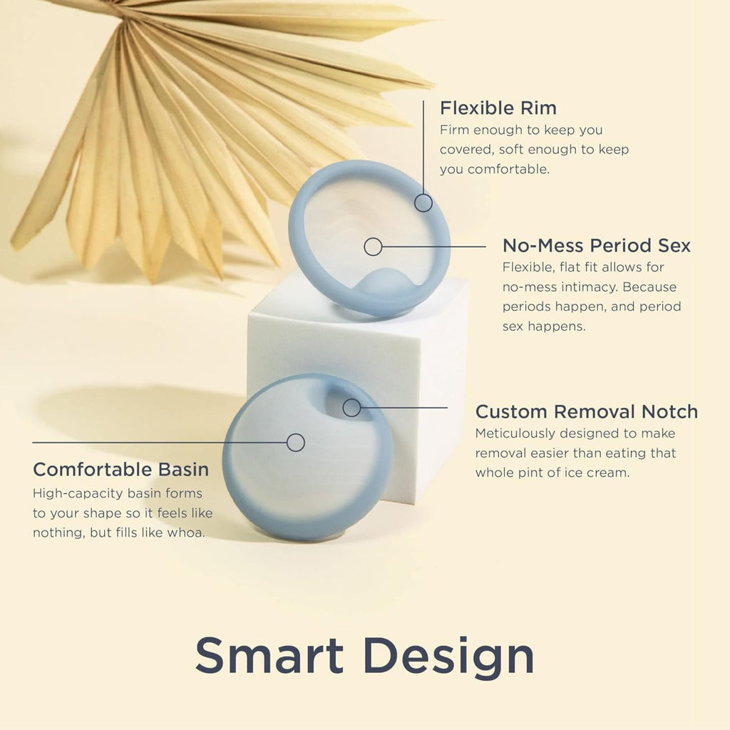 Saalt Menstrual Disc - Soft Reusable Silicone, 12-Hour Wear

