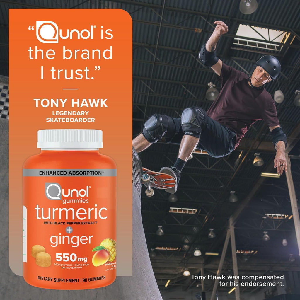 Qunol Turmeric Gummies for Joint Health | Absorption Support

