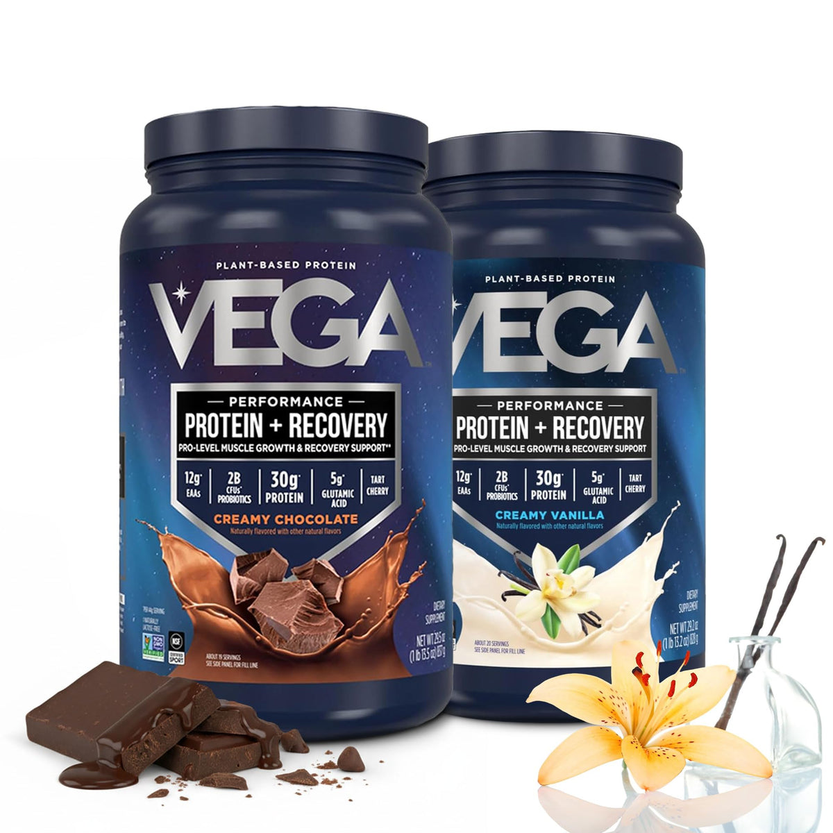 Vega Protein + Recovery Plant-Based Protein Powder