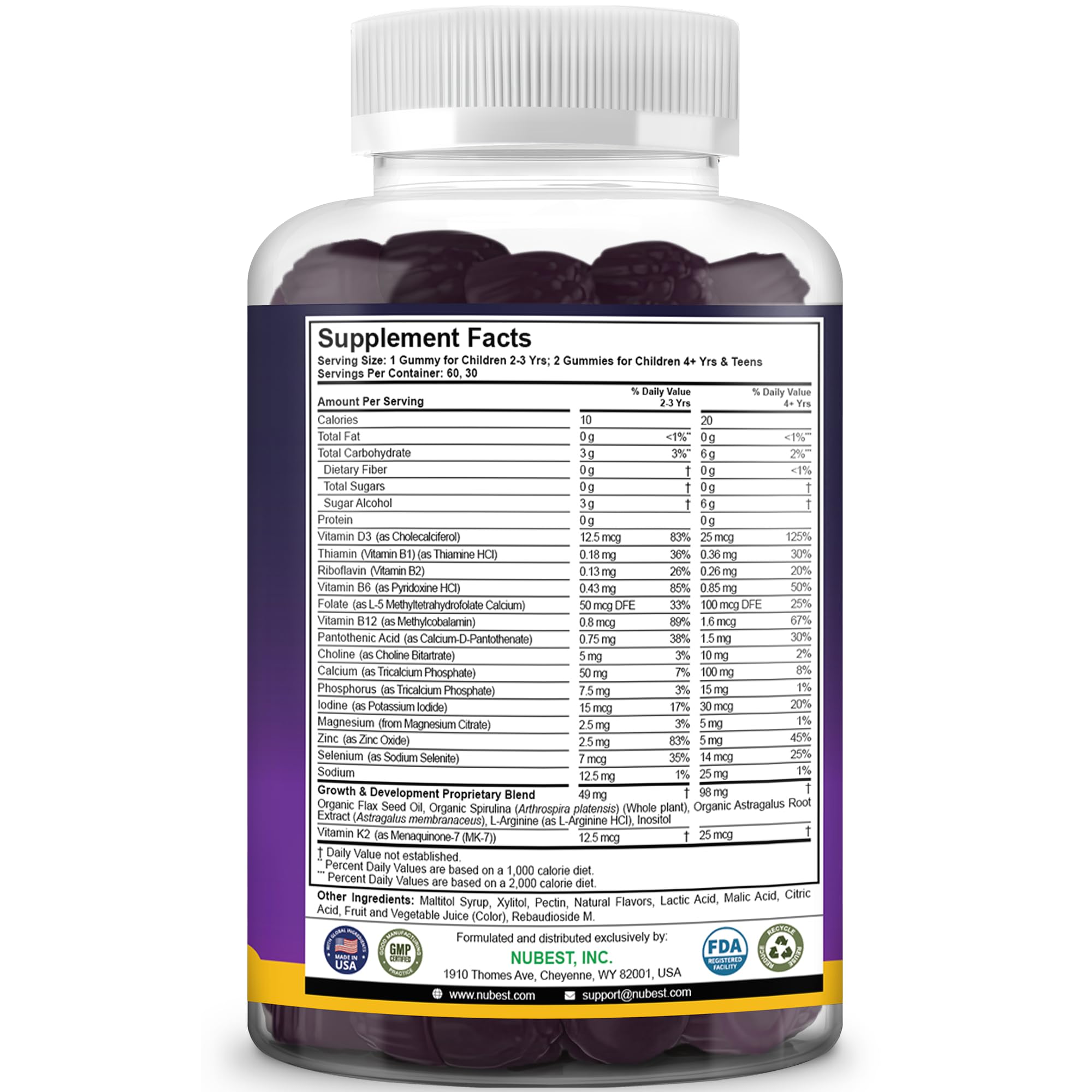 NuBest Multivitamin Gummies | Daily Wellness

