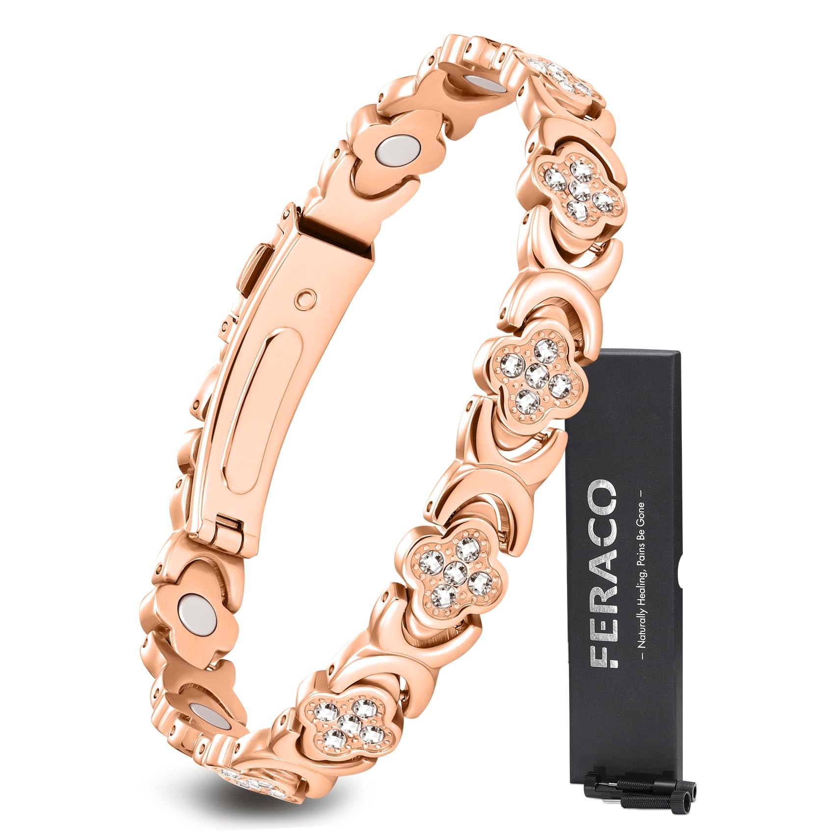 Feraco Magnetic Therapy Bracelet for Women - Adjustable

