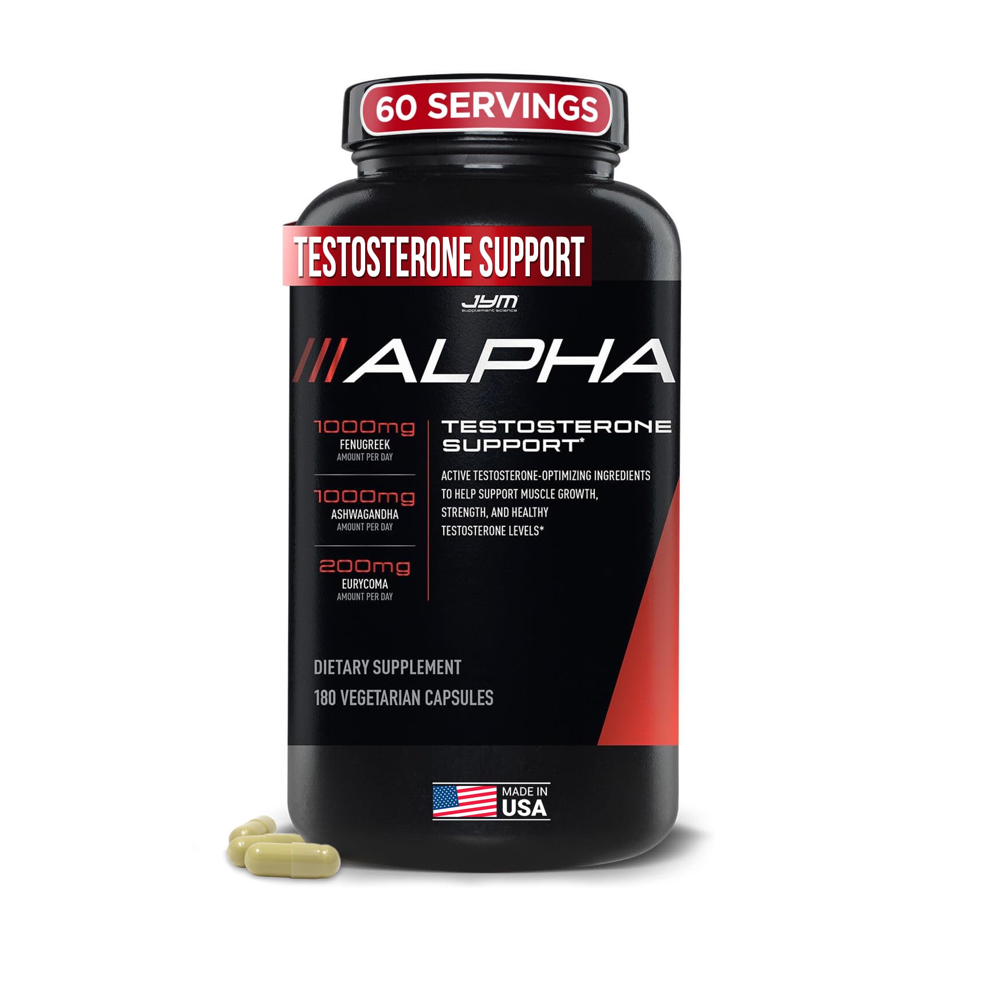 Alpha JYM Testosterone Booster | JYM Supplement Science

