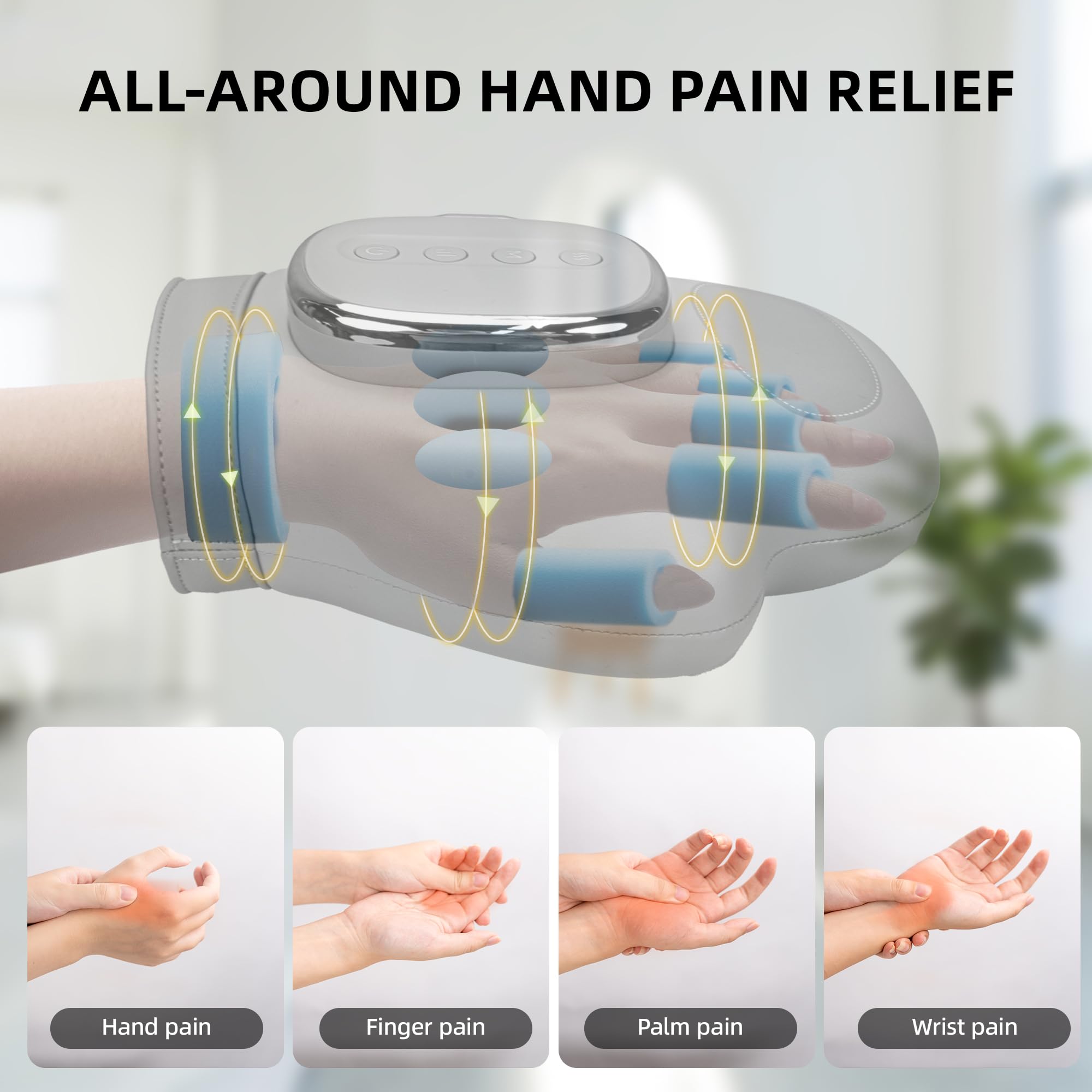 Smart Hand Massager with Heat and Compression – 3 Modes

