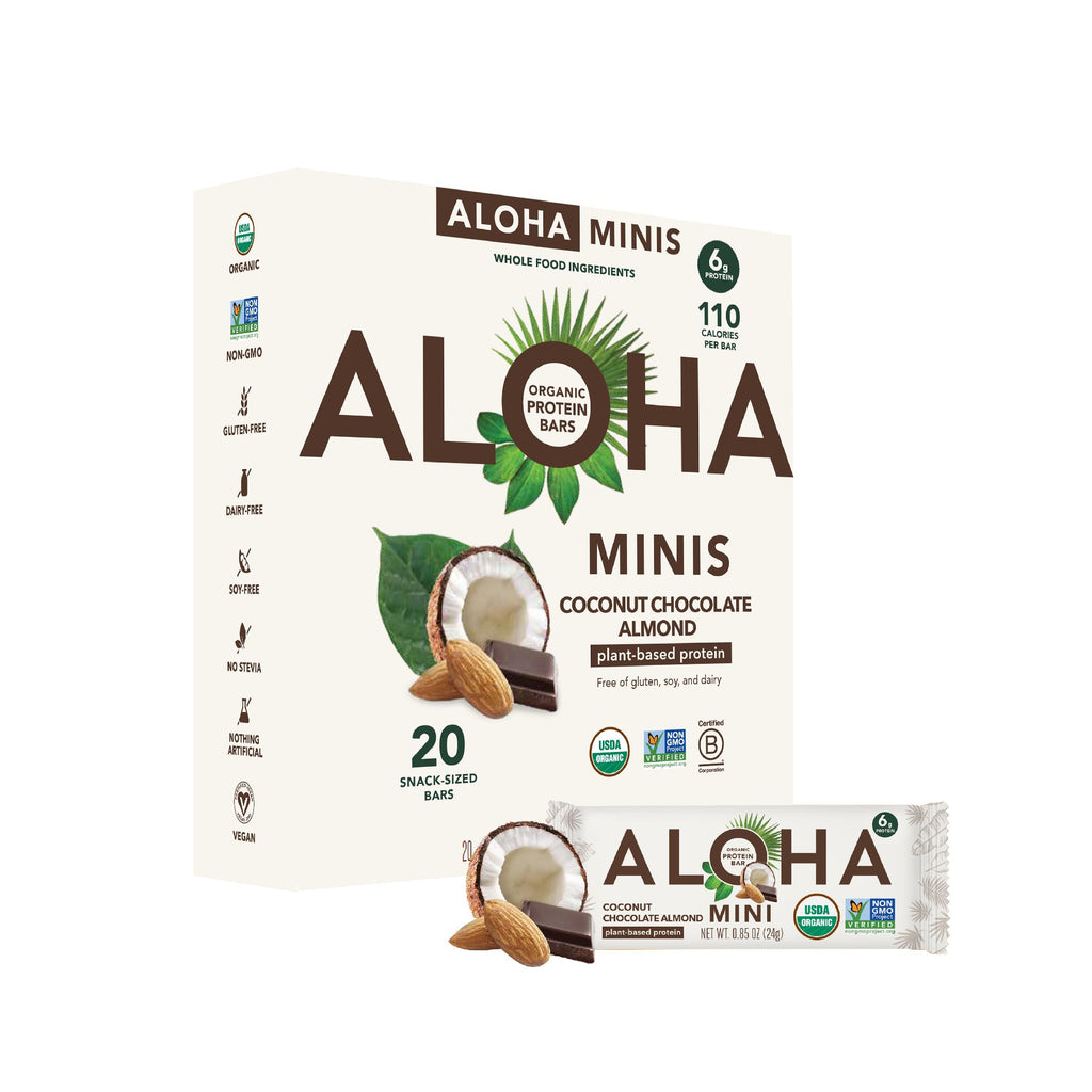 ALOHA Organic Plant Based Protein Bar MINIS – Vegan Snack

