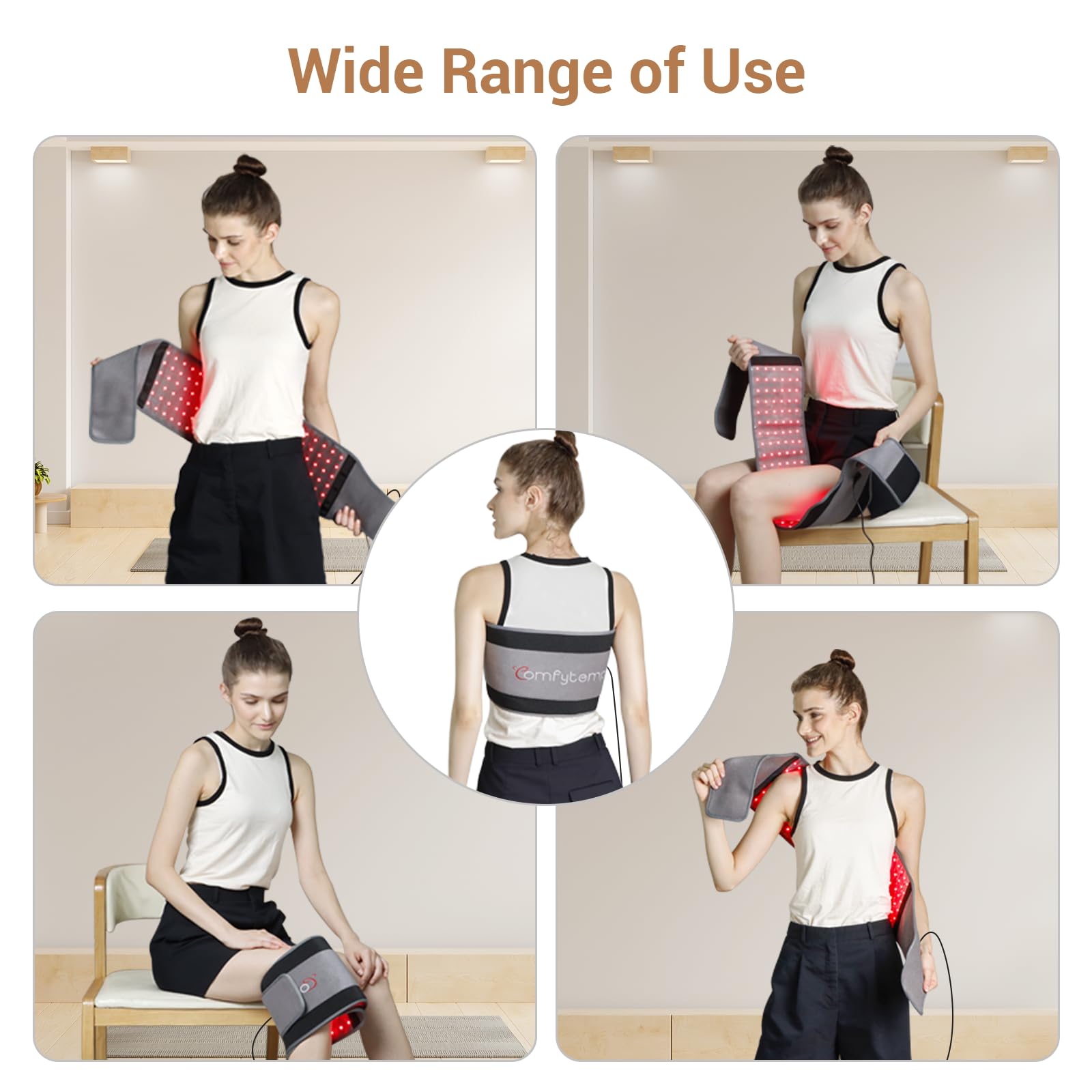 Comfytemp LED Light Therapy Belt | Corded 660/850nm

