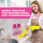 Foaming Drain Cleaner for Sinks & Drains - Hair & Odor

