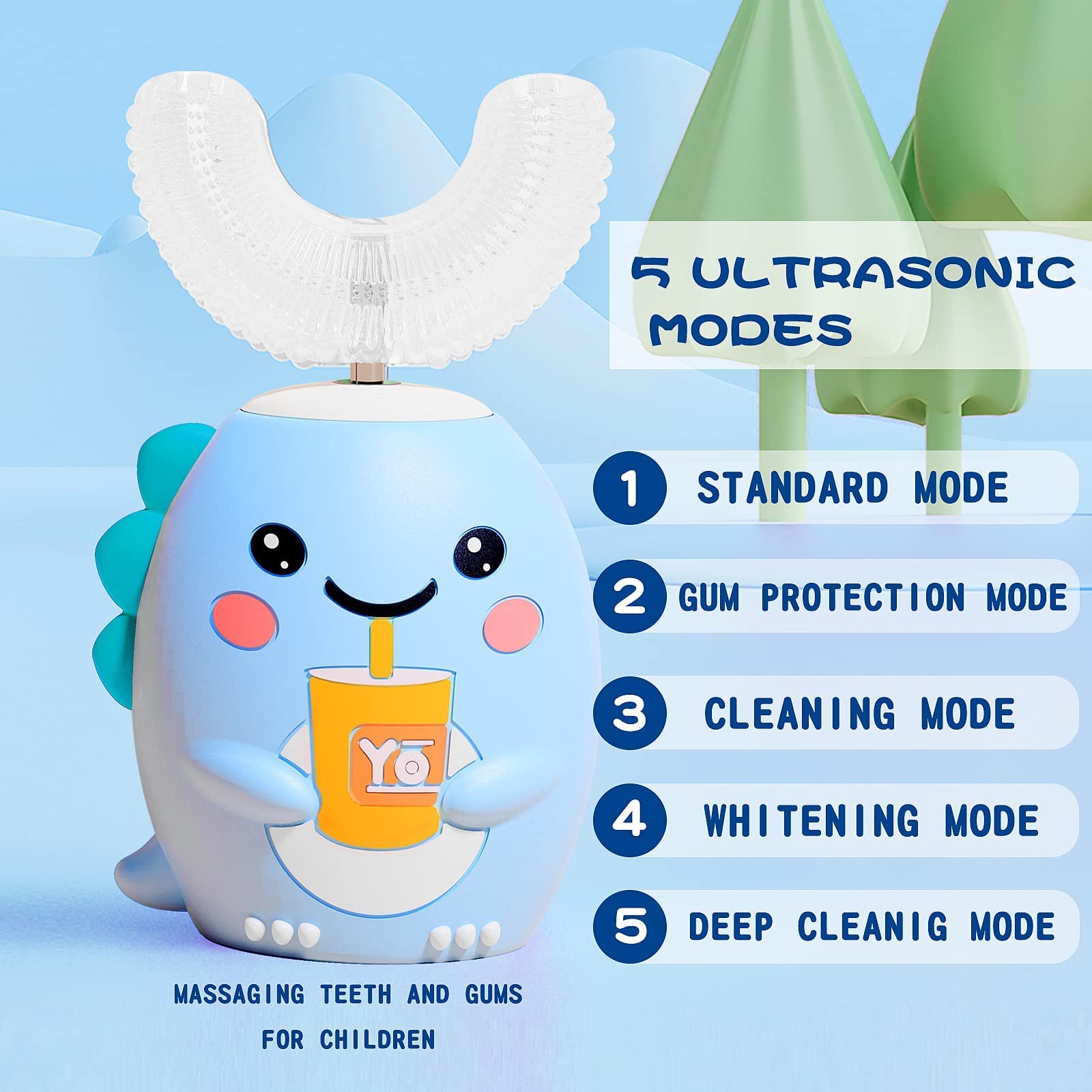 DYCROL Kids U-Shaped Electric Toothbrush

