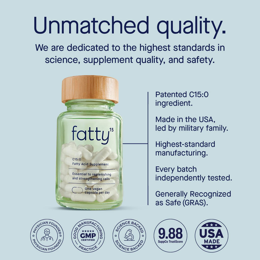 Fatty15 C15:0 Healthy Aging Supplement | Longevity


