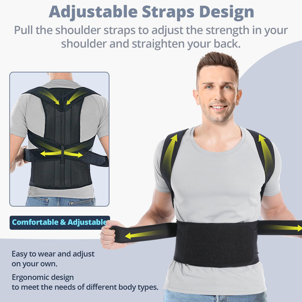 Back Brace Posture Corrector for Men and Women Lumbar Support

