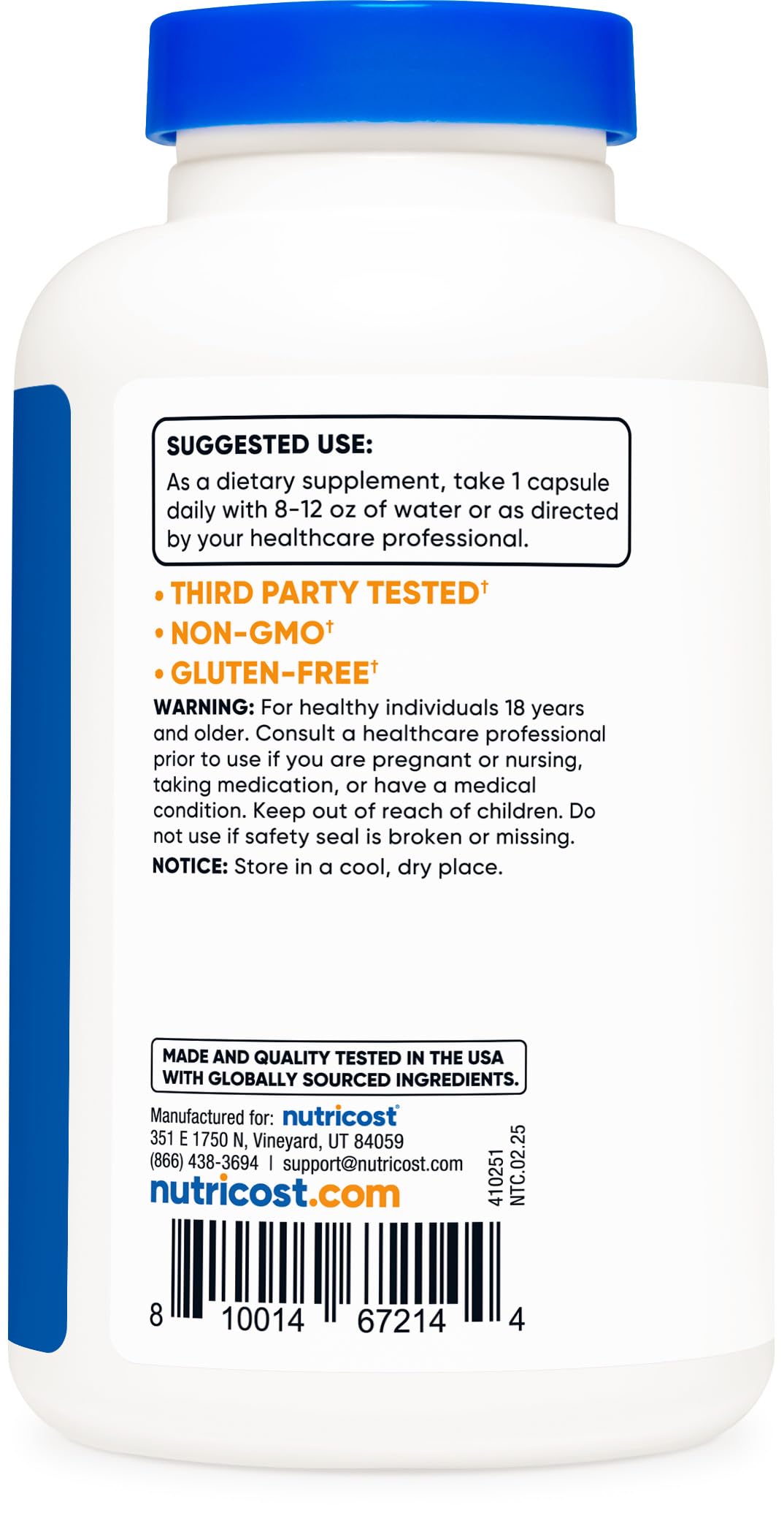 Nutricost Vitamin B12 5000mcg | Methylcobalamin Veggie Caps

