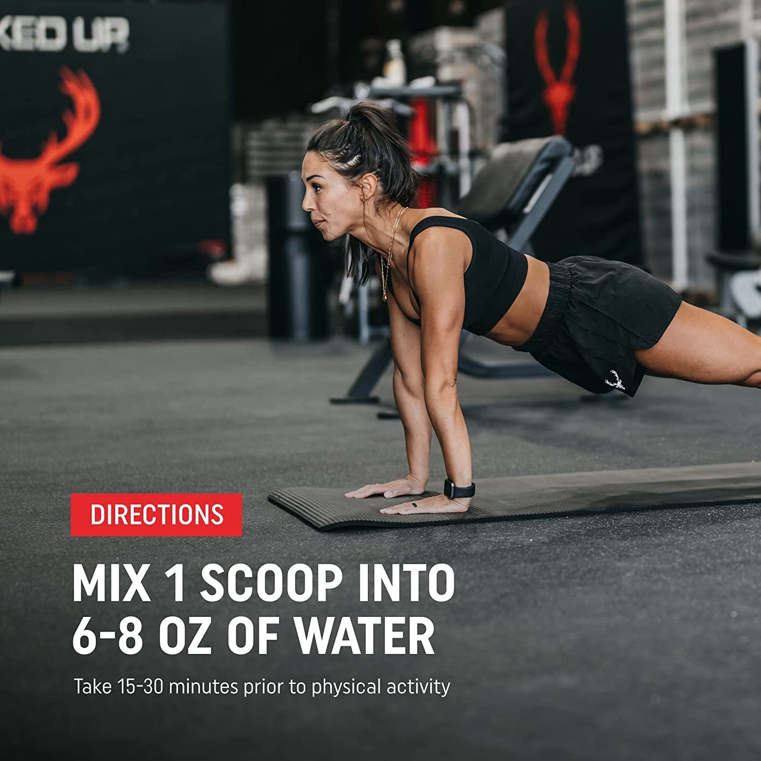 Bucked Up Woke High Stim Pre Workout | Focus & Pump

