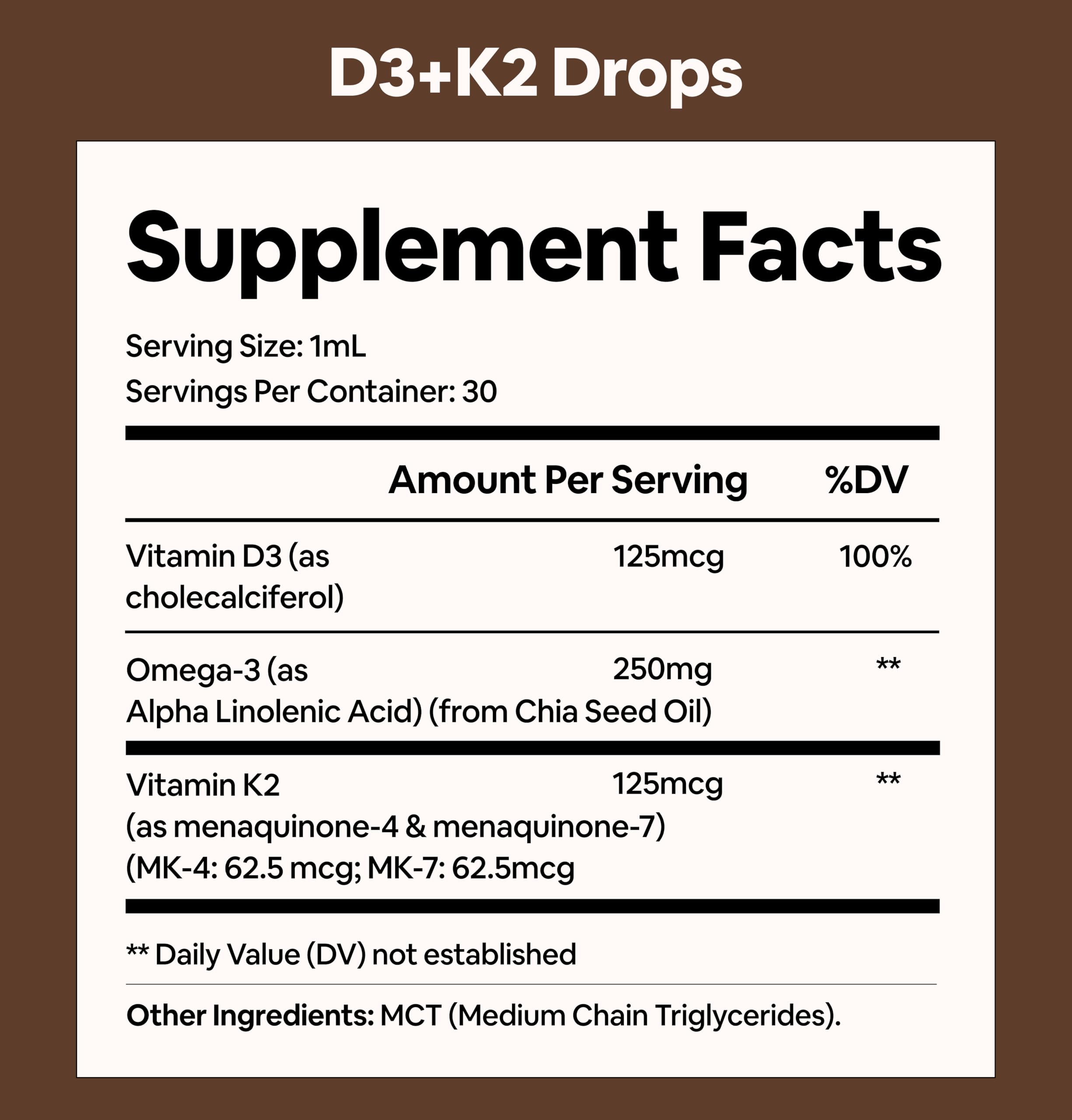 D3 K2 Liquid Drops by Black Girl Vitamins – Immune Support


