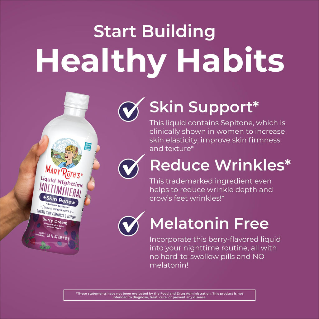 MaryRuth's Nighttime Multimineral + Skin Renew with Sepitone

