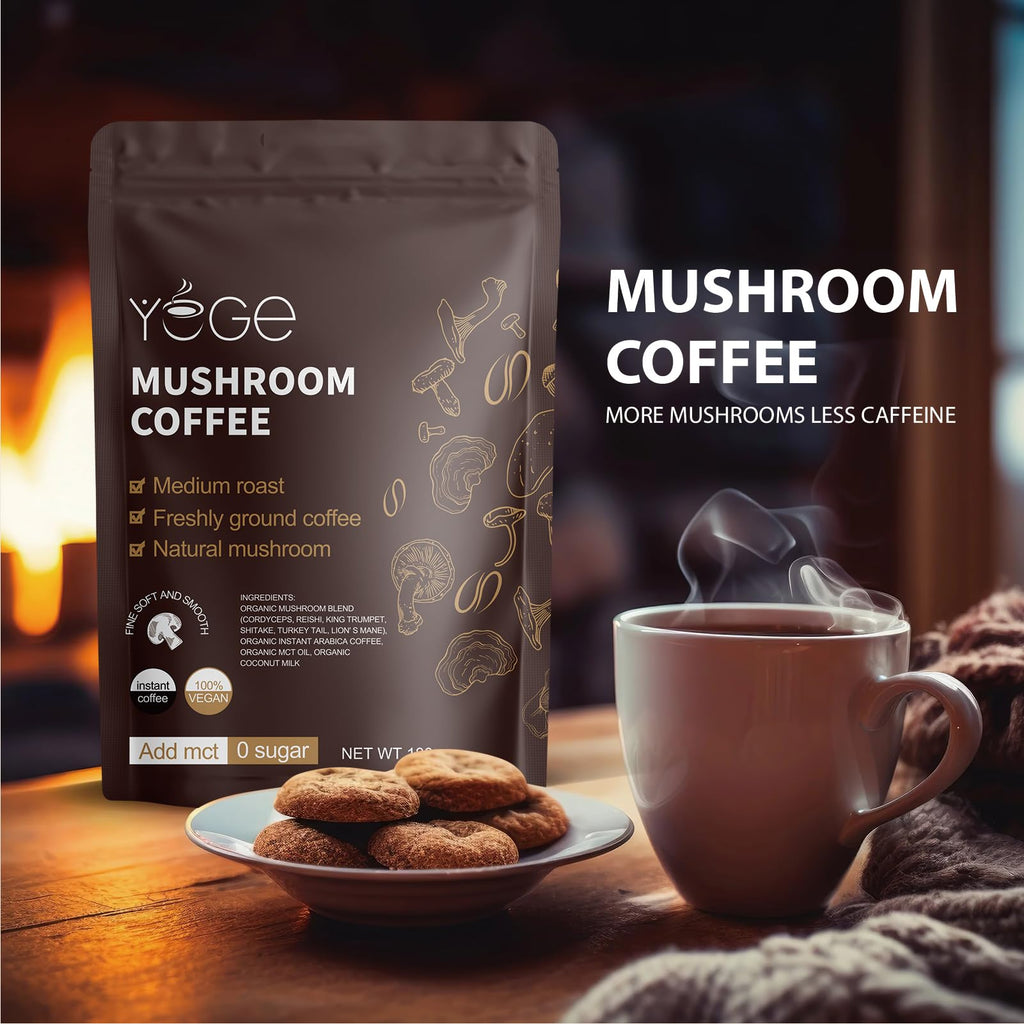 YEGE Mushroom Coffee Instant | Energy & Focus

