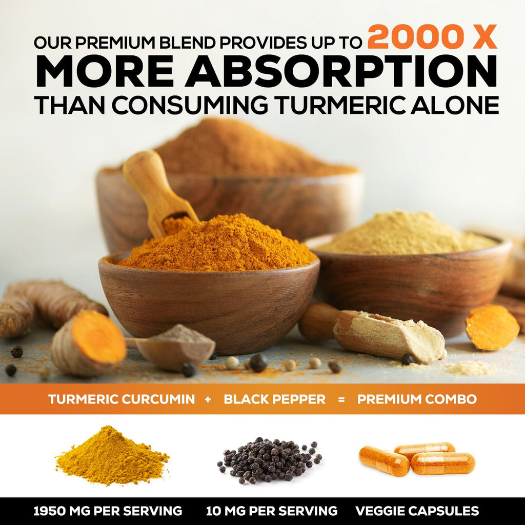 Turmeric Curcumin Supplement with BioPerine for Absorption


