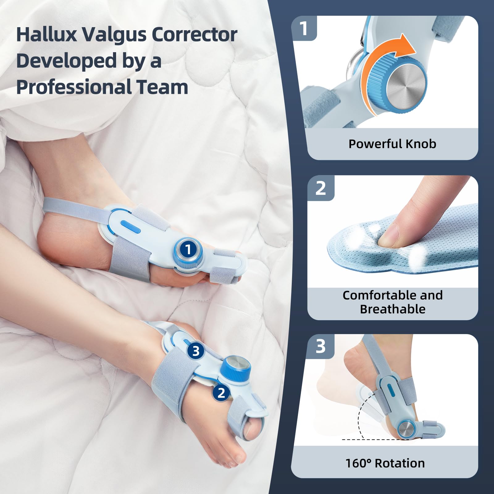 Bunion Corrector for Toe with Cold Pad | Precise Realignment

