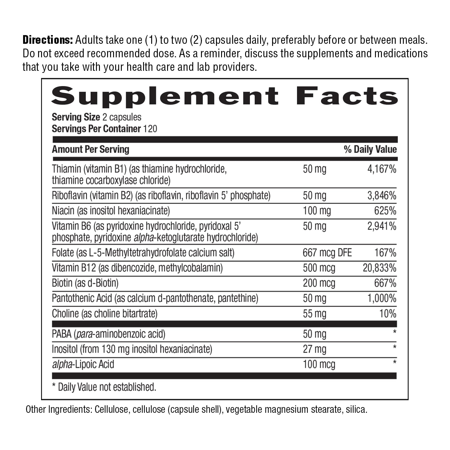 Country Life Coenzyme B-Complex with Methylfolate & B12

