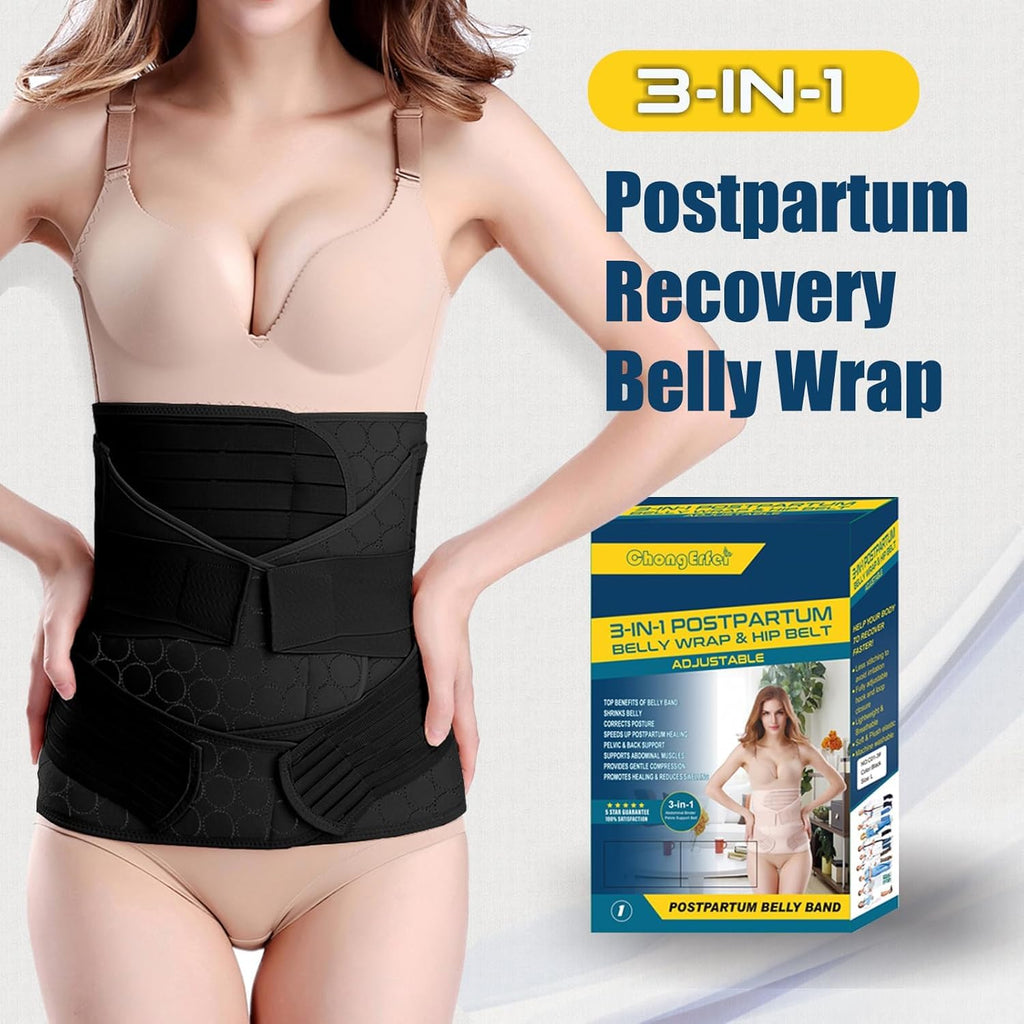 ChongErfei 3-in-1 Postpartum Belly Wrap

