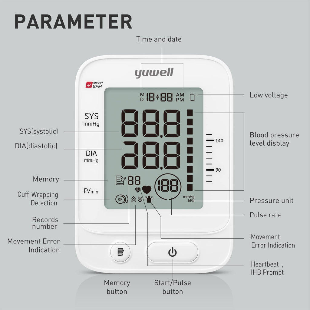 Yuwell Blood Pressure Monitor with Voice Broadcast

