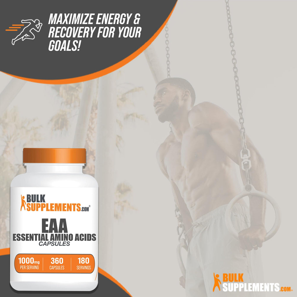 BulkSupplements Essential Amino Acids Capsules Gluten Free

