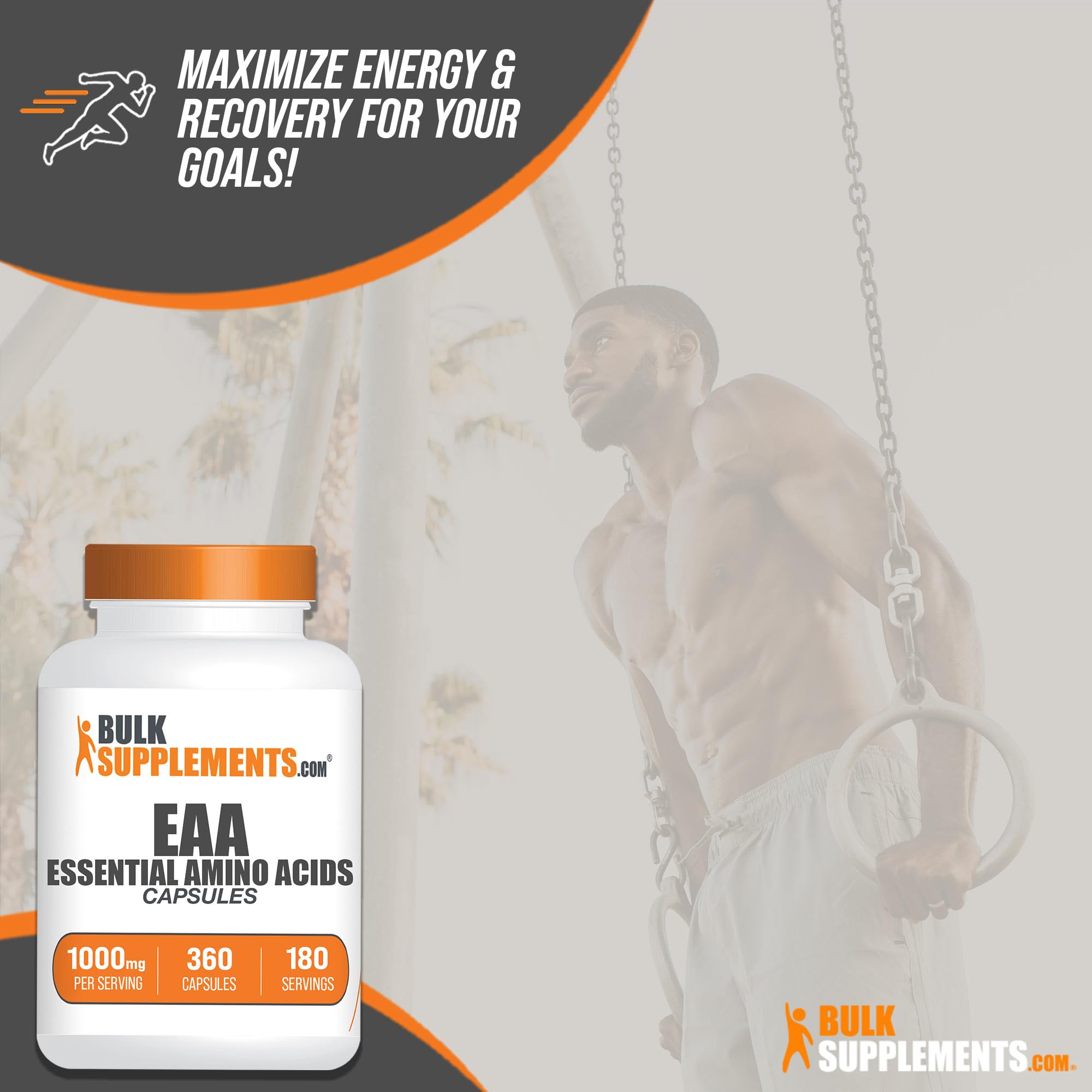 BulkSupplements Essential Amino Acids Capsules Gluten Free


