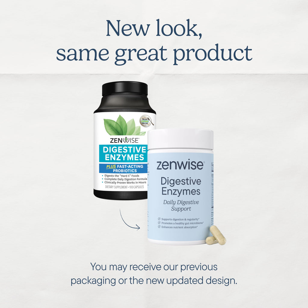Zenwise Digestive Enzymes with Bromelain Papaya Probiotics

