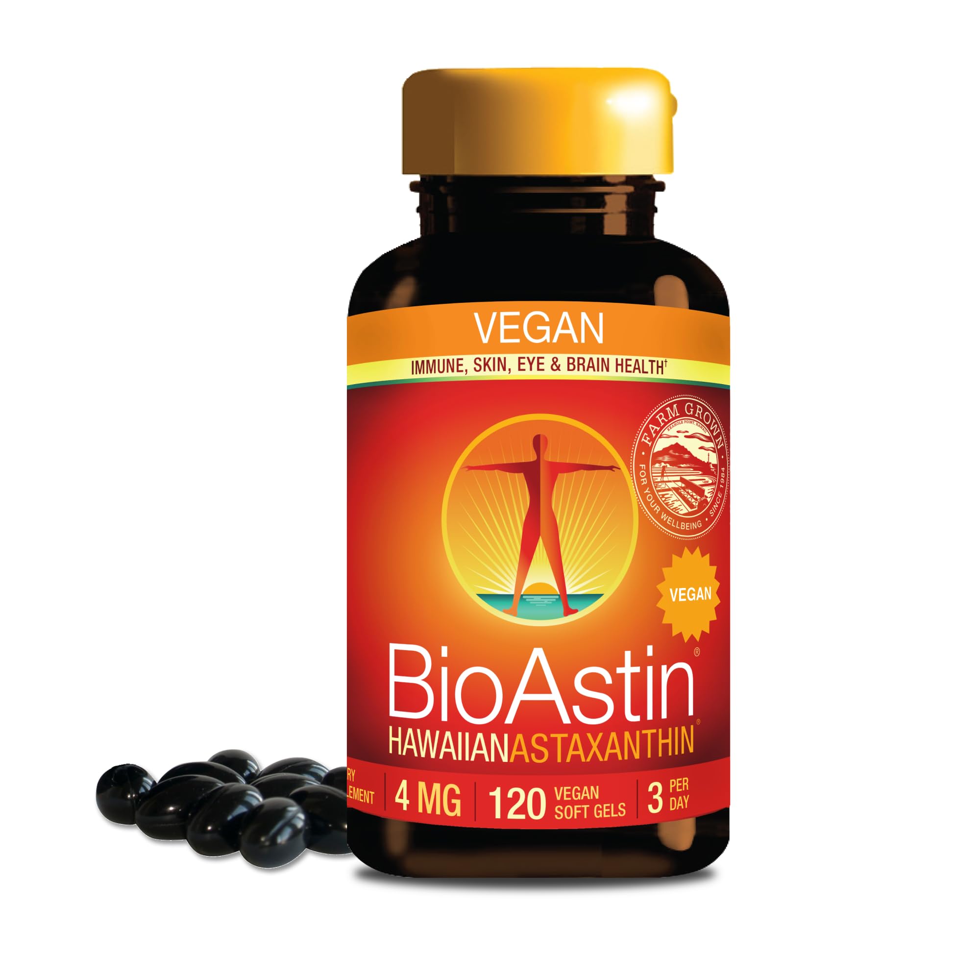 BioAstin Hawaiian Astaxanthin 12 mg Dietary Supplement - Nutrex Hawaii