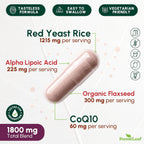 ForestLeaf Red Yeast Rice 1215 mg with CoQ10 | Citrinin Free

