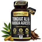 Earth Elixir Fadogia Agrestis & Tongkat Ali Testosterone Support