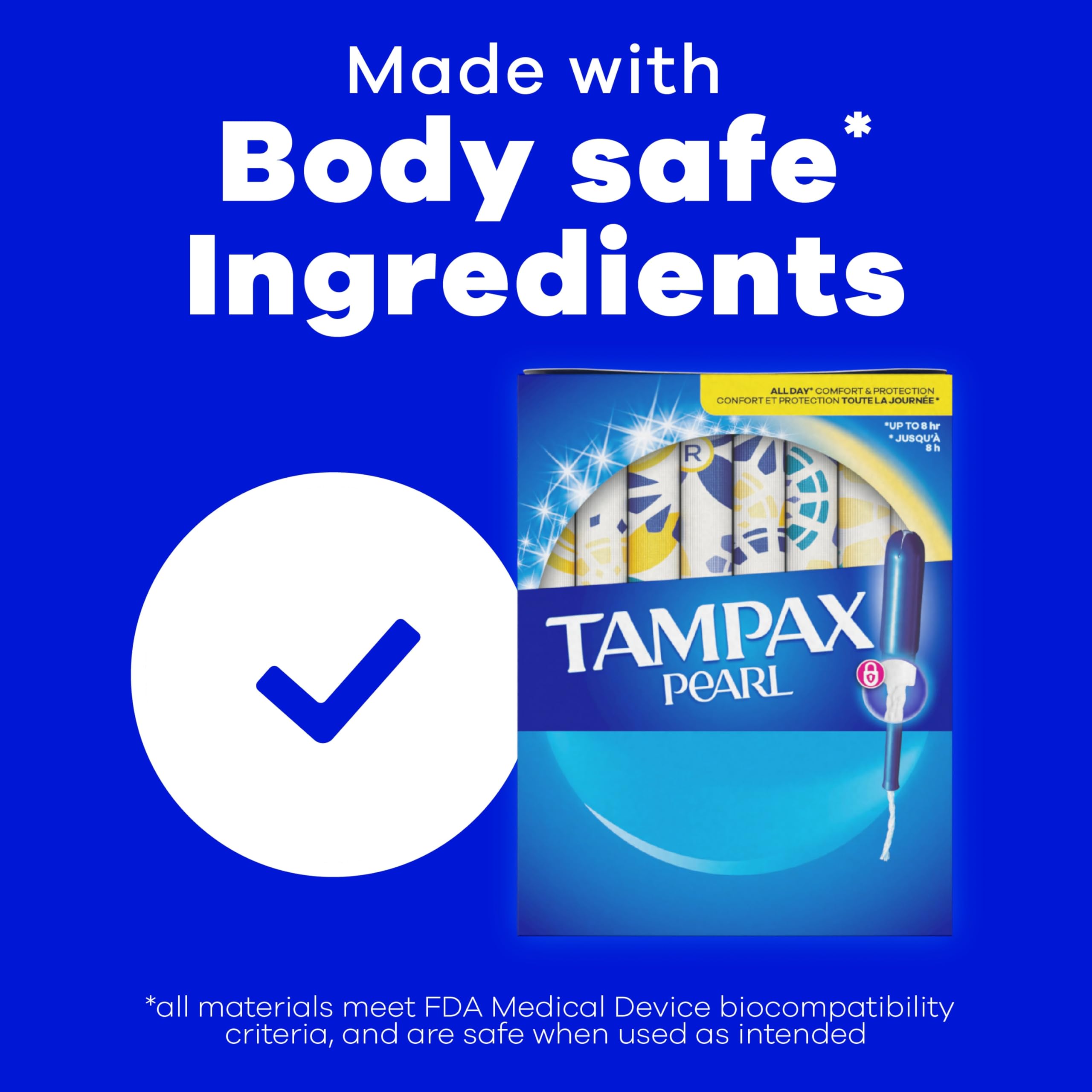 Tampax Pearl Tampons with LeakGuard Braid – Unscented

