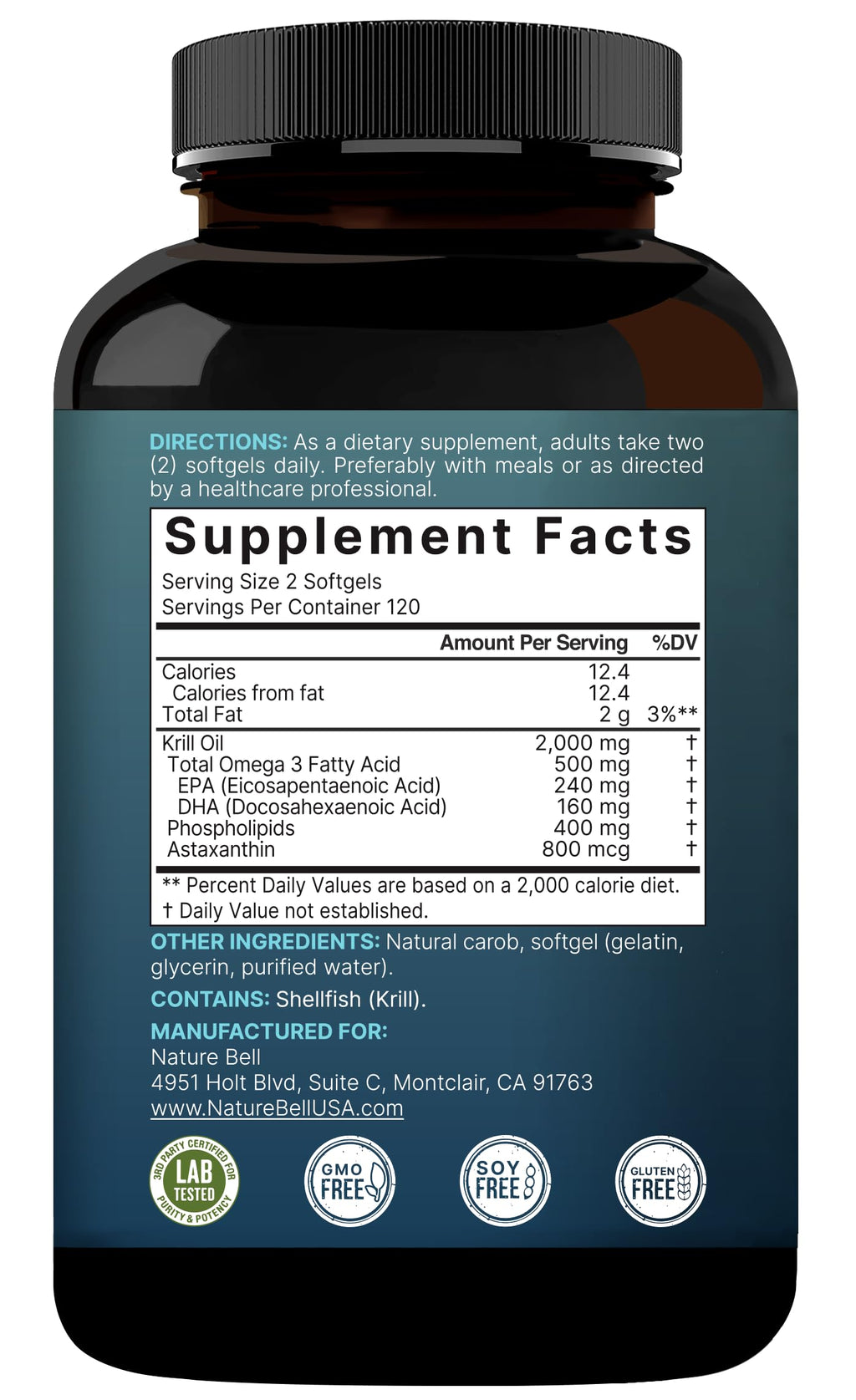 NatureBell Krill Oil Omega-3 Supplement for Joints

