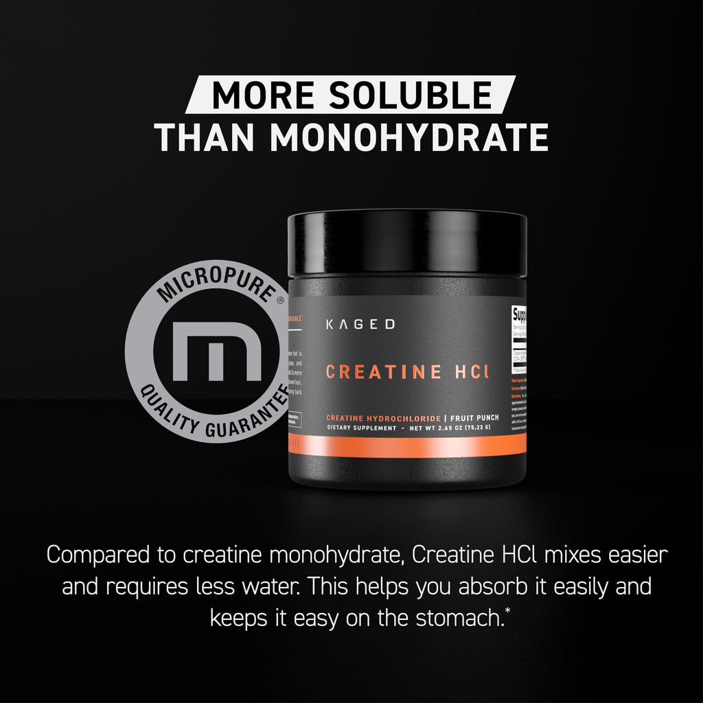 Kaged Creatine HCl Supplement | Superior Solubility

