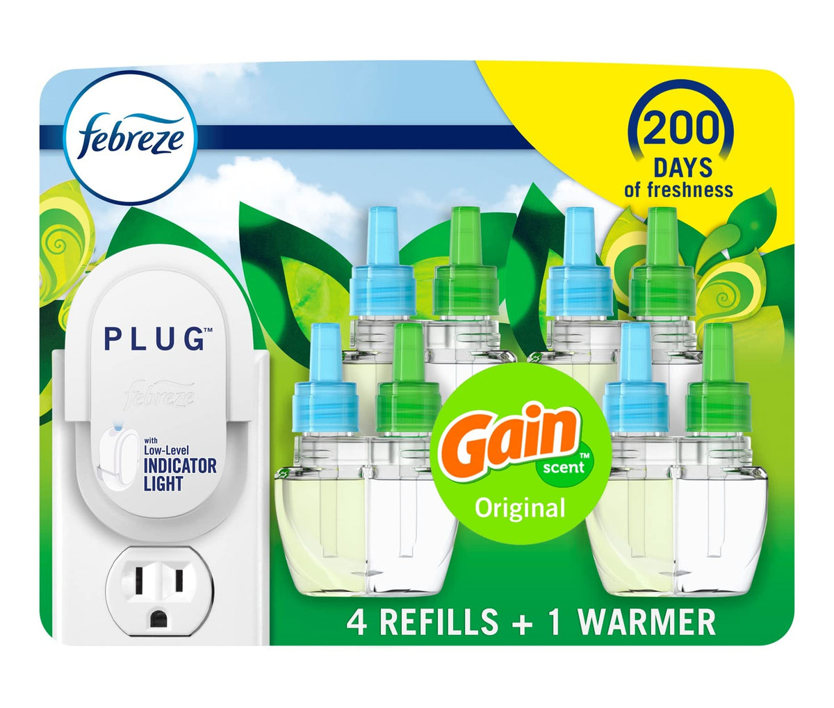 Febreze Fade Defy PLUG Kit Odor-Fighting Air Freshener