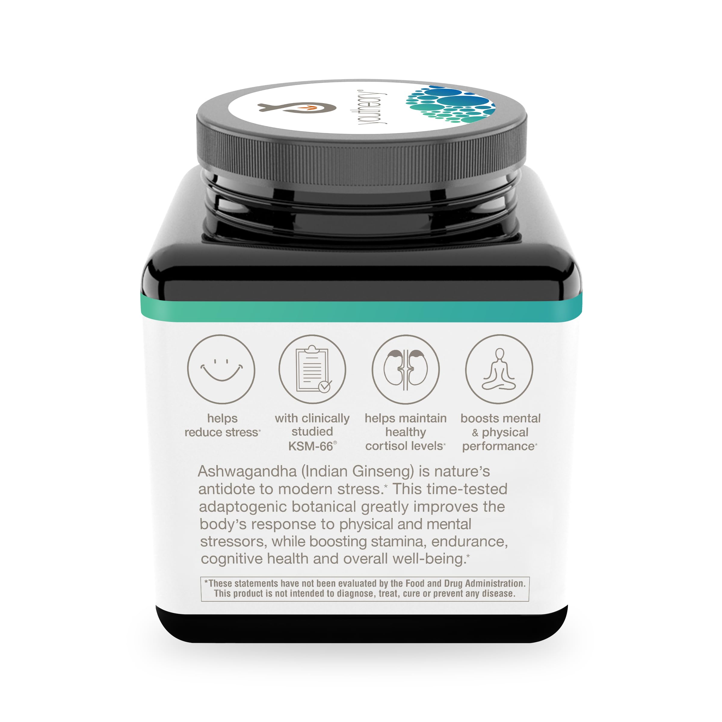 Youtheory Ashwagandha with Organic KSM-66 – Stress & Energy

