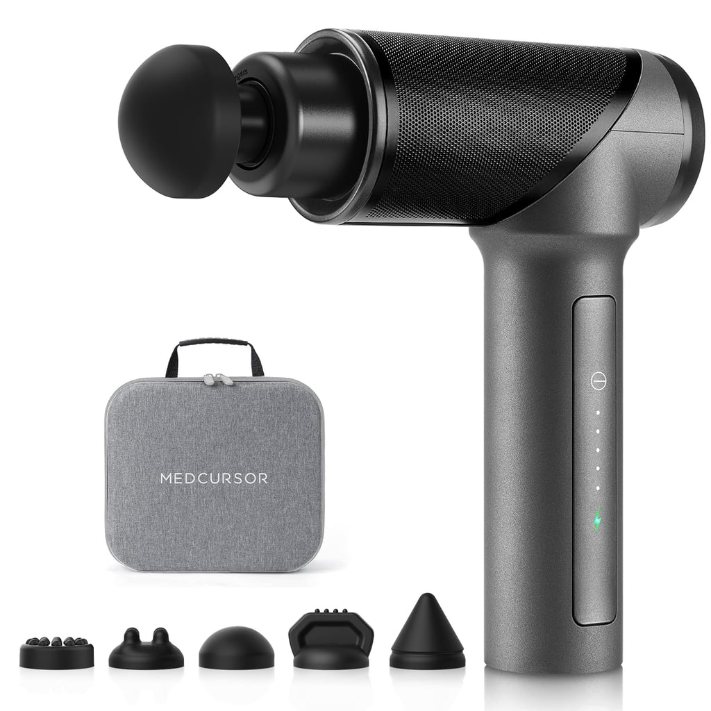 Medcursor Massage Gun – High-Torque Percussion Massager with Interchangeable Heads