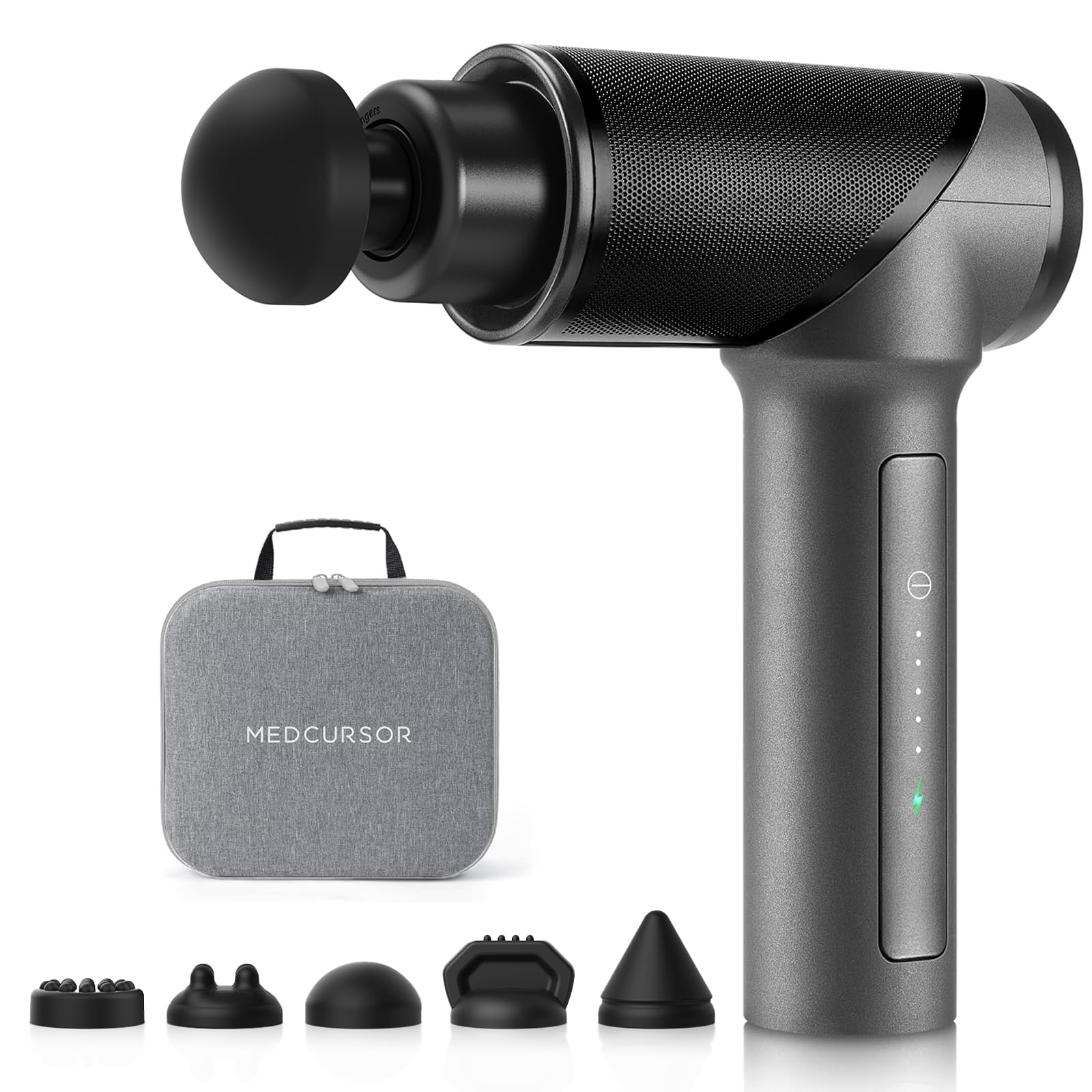 Medcursor Massage Gun – High-Torque Percussion Massager with Interchangeable Heads