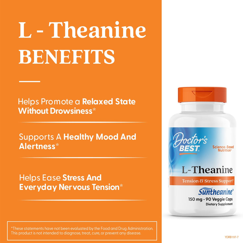 Doctor's Best L-Theanine Suntheanine | Relaxation & Focus

