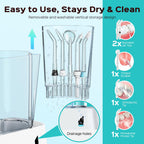 COSLUS E2 Water Flosser – 2 Modes, 12 Settings, 5 Tips

