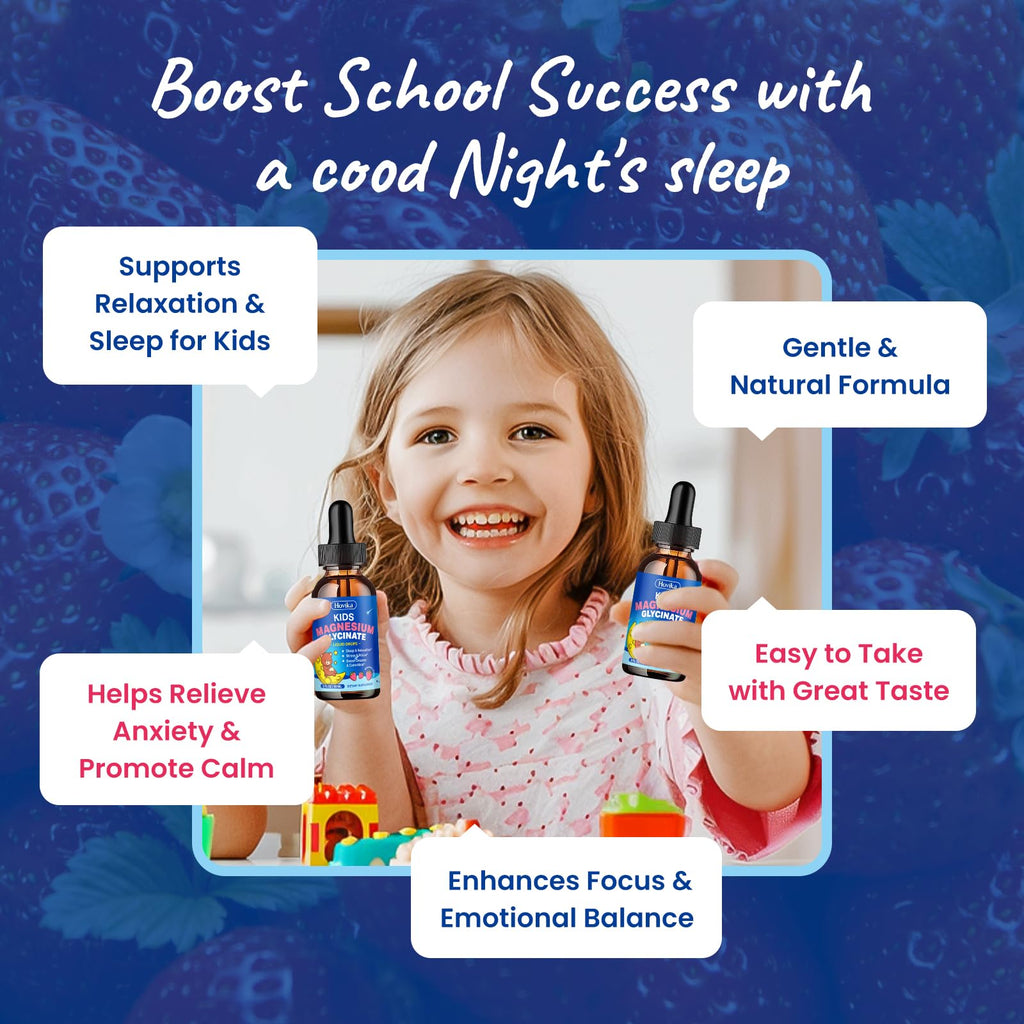 Hovika Kids Magnesium Drops Liquid with Glycinate

