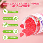 Vitamin B2 Riboflavin Gummies with Magnesium | Sugar-Free

