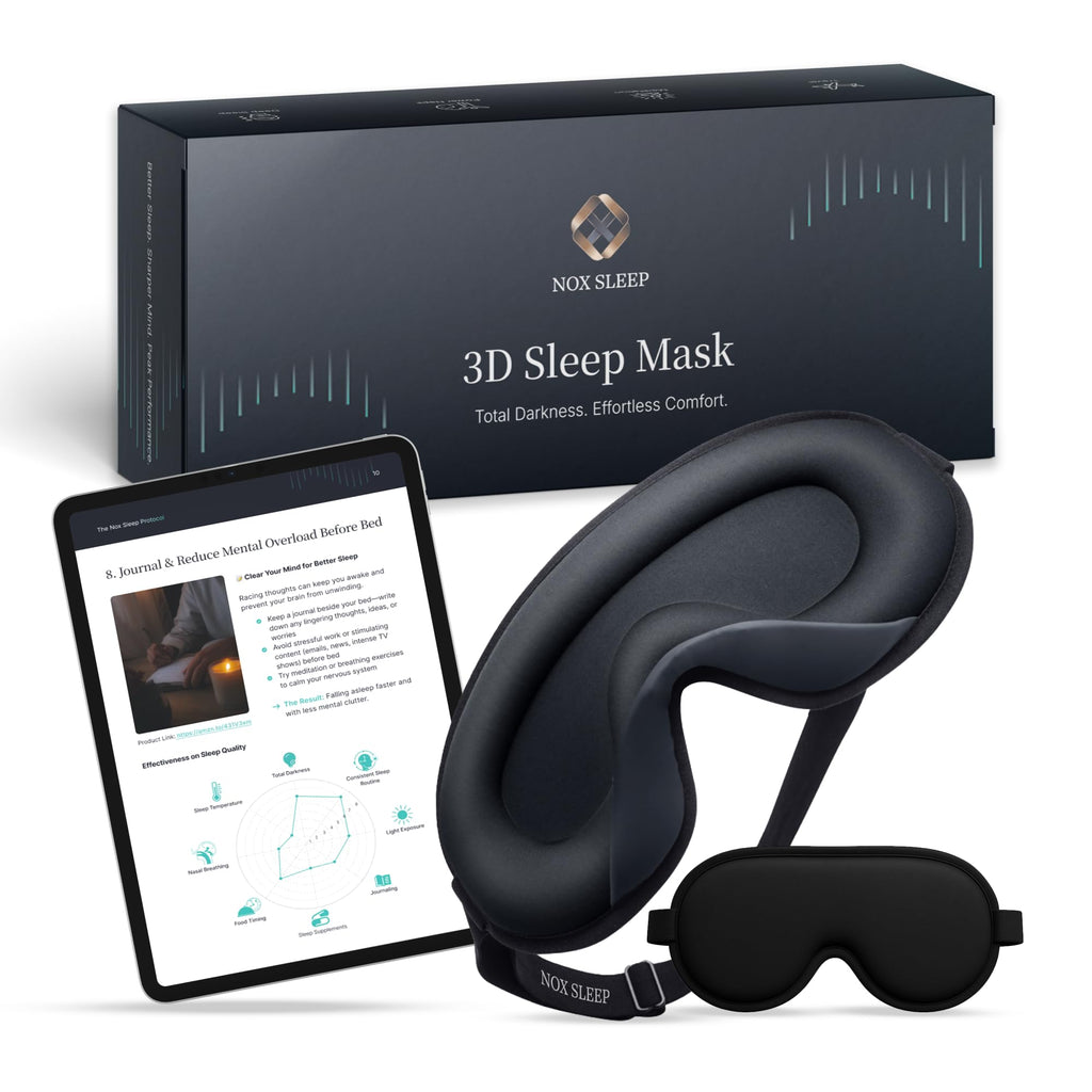 Nox Sleep 3D Ice Silk Sleep Mask – Light-Blocking Eye Cover

