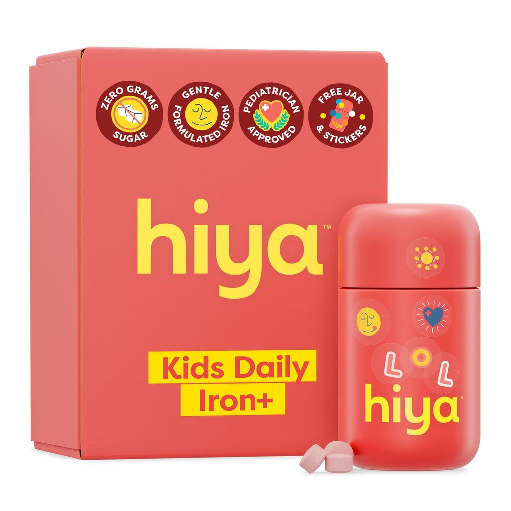 Hiya Iron+ Kids Supplement High-Absorption Carbonyl Iron


