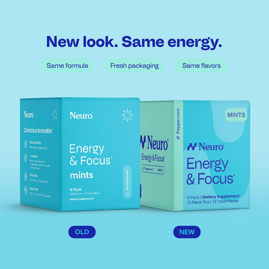 Neuro Energy & Focus Mints - Caffeine and L-Theanine

