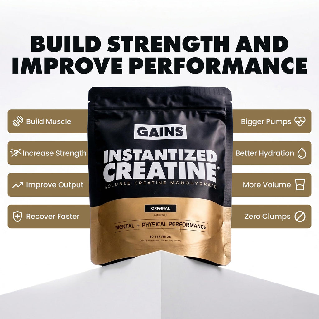 Gains in Bulk Instantized Creatine Monohydrate Powder

