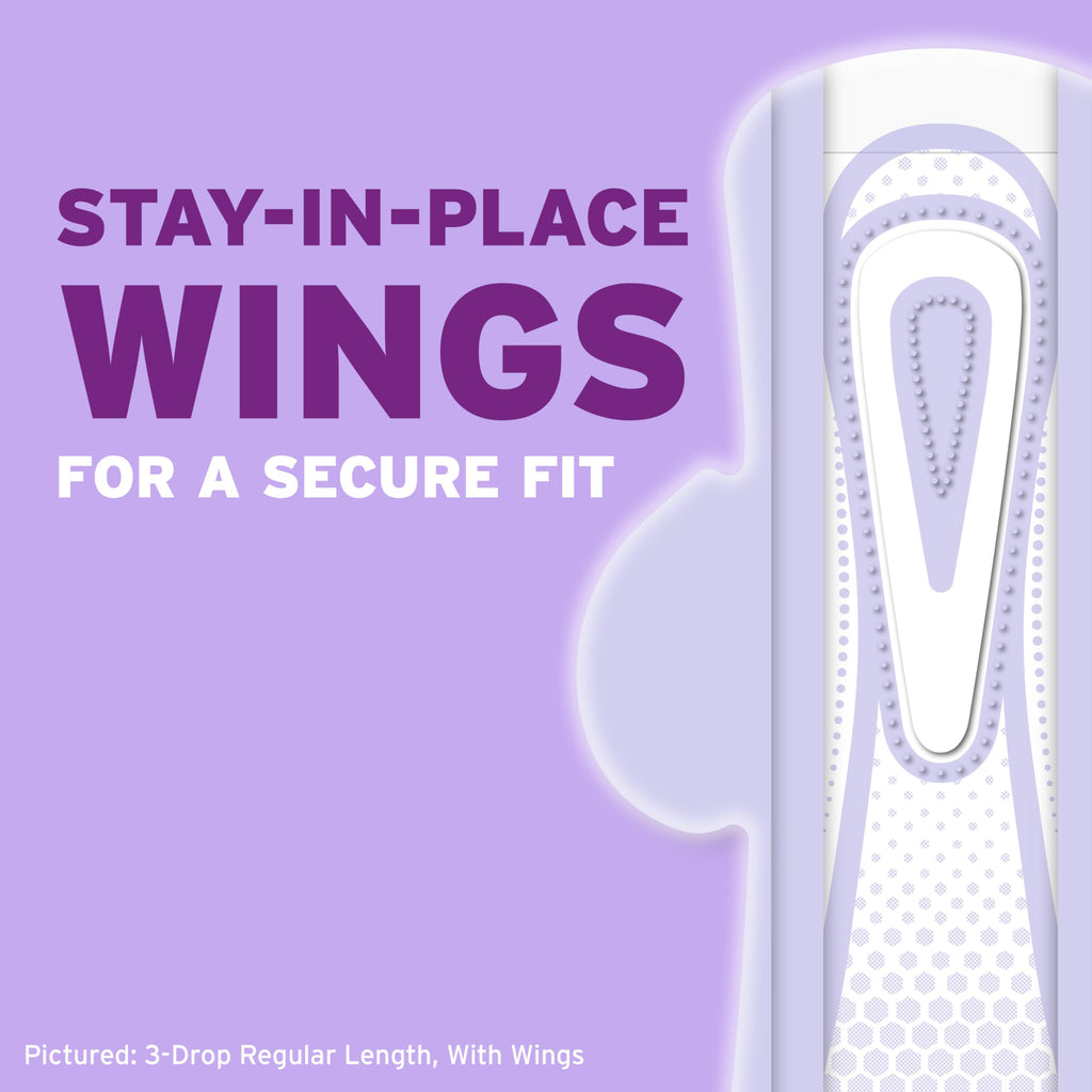 Poise Ultra Thin Incontinence Pads with Wings

