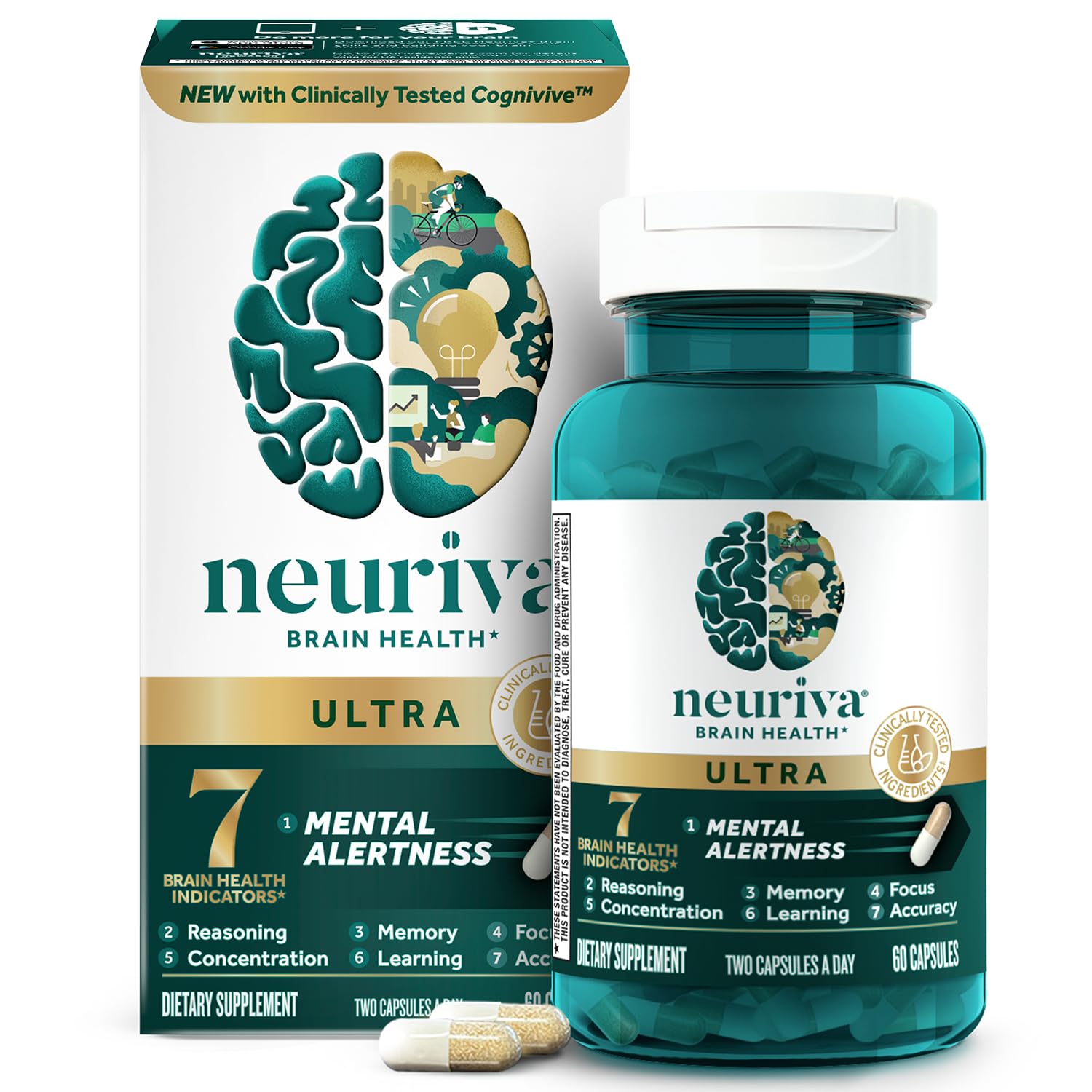 Neuriva Ultra Brain Supplement for Memory and Focus

