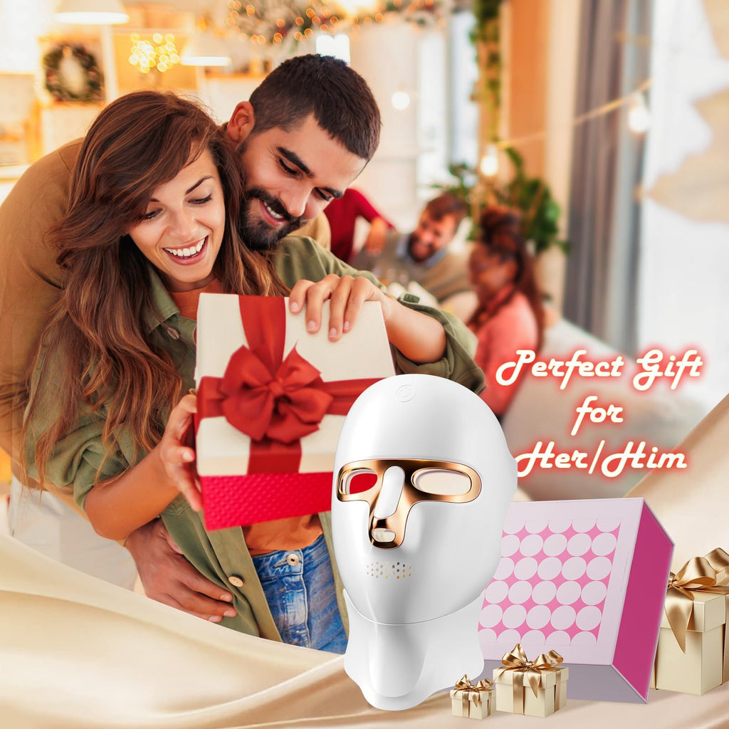 Red Light Therapy Face Mask - Cordless LED USB-C Rechargeable

