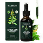 Betterbrand Mullein Drops for Lung Detox - Alcohol-Free Mullein Leaf Tincture