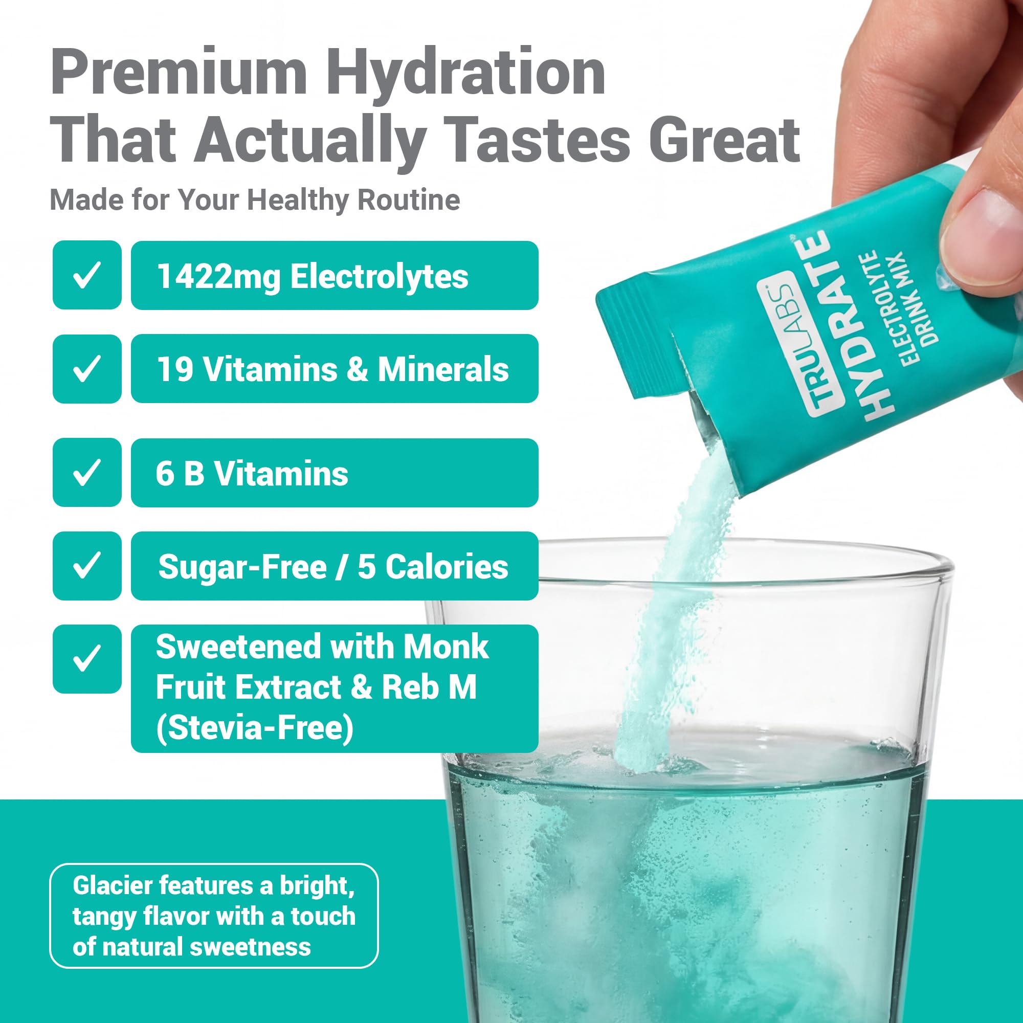 TRULABS Hydrate Electrolyte Drink Mix – Sugar-Free On-the-Go

